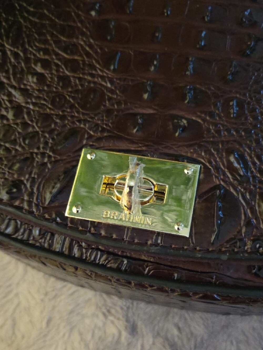 Classic Croc-Embossed Crossbody Bag ❤️ - Picture 3 of 8